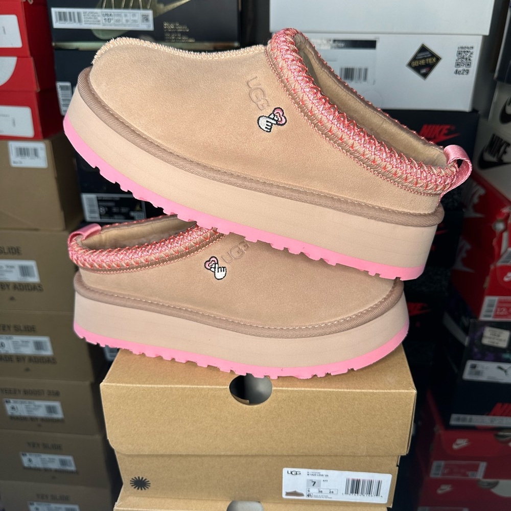 Size 9W - Ugg Tazz Love ‘25 Arroyo Tropical Pink Slippers Limited Edition